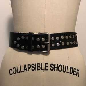 Saint Laurent studded moto belt